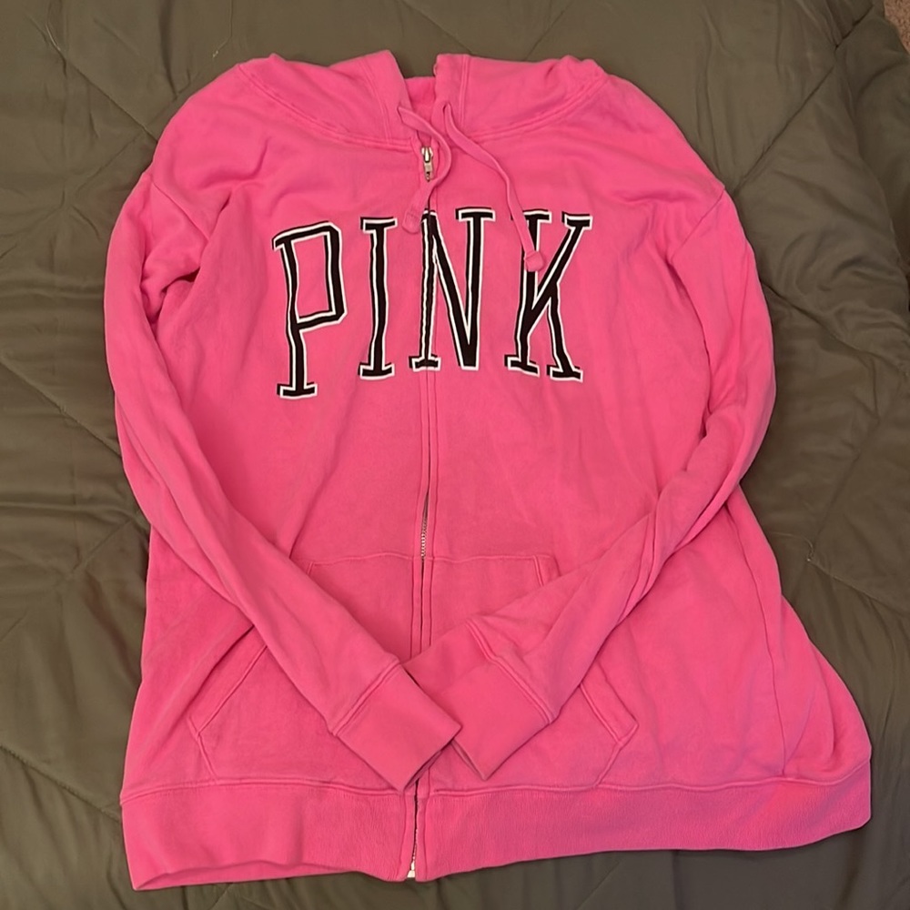 Pink Victoria’s Secret Oversized fit pink hoodie size Medium